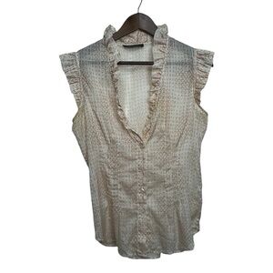 Ulla Johnson light pink silk blouse flawed
